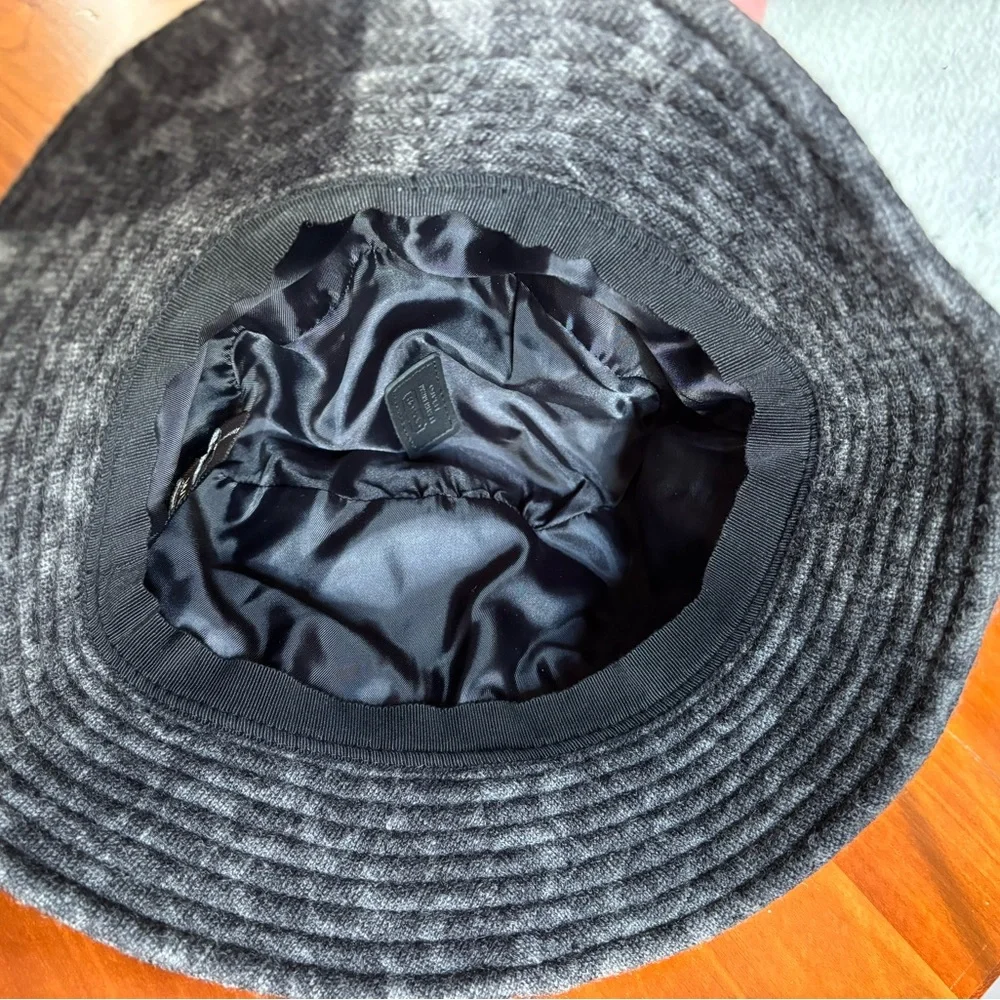 NWOT Coach Dark Gray Wool Bucket Hat